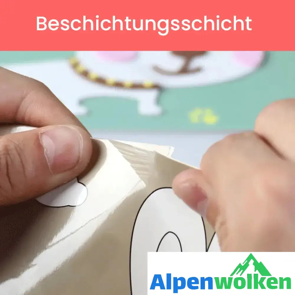 Alpenwolken - DIY Kinder Handgemachte Aufkleber