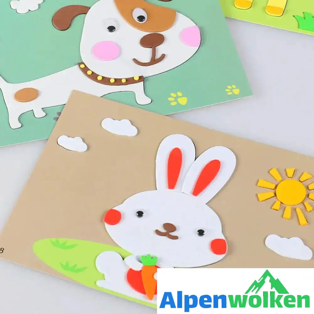 Alpenwolken - DIY Kinder Handgemachte Aufkleber