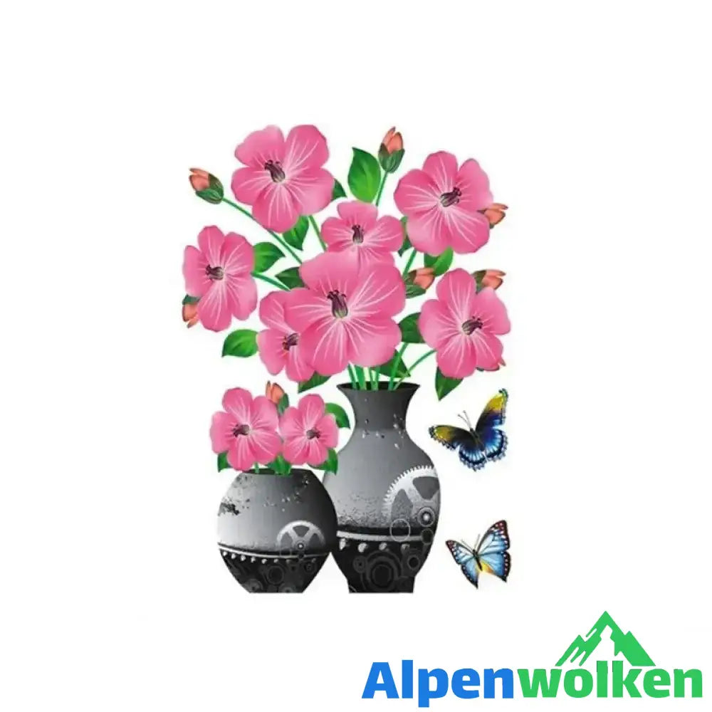 Alpenwolken - DIY Pflanzenvase Dreidimensionale Wandaufkleber 03