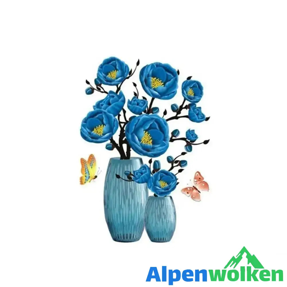 Alpenwolken - DIY Pflanzenvase Dreidimensionale Wandaufkleber 04