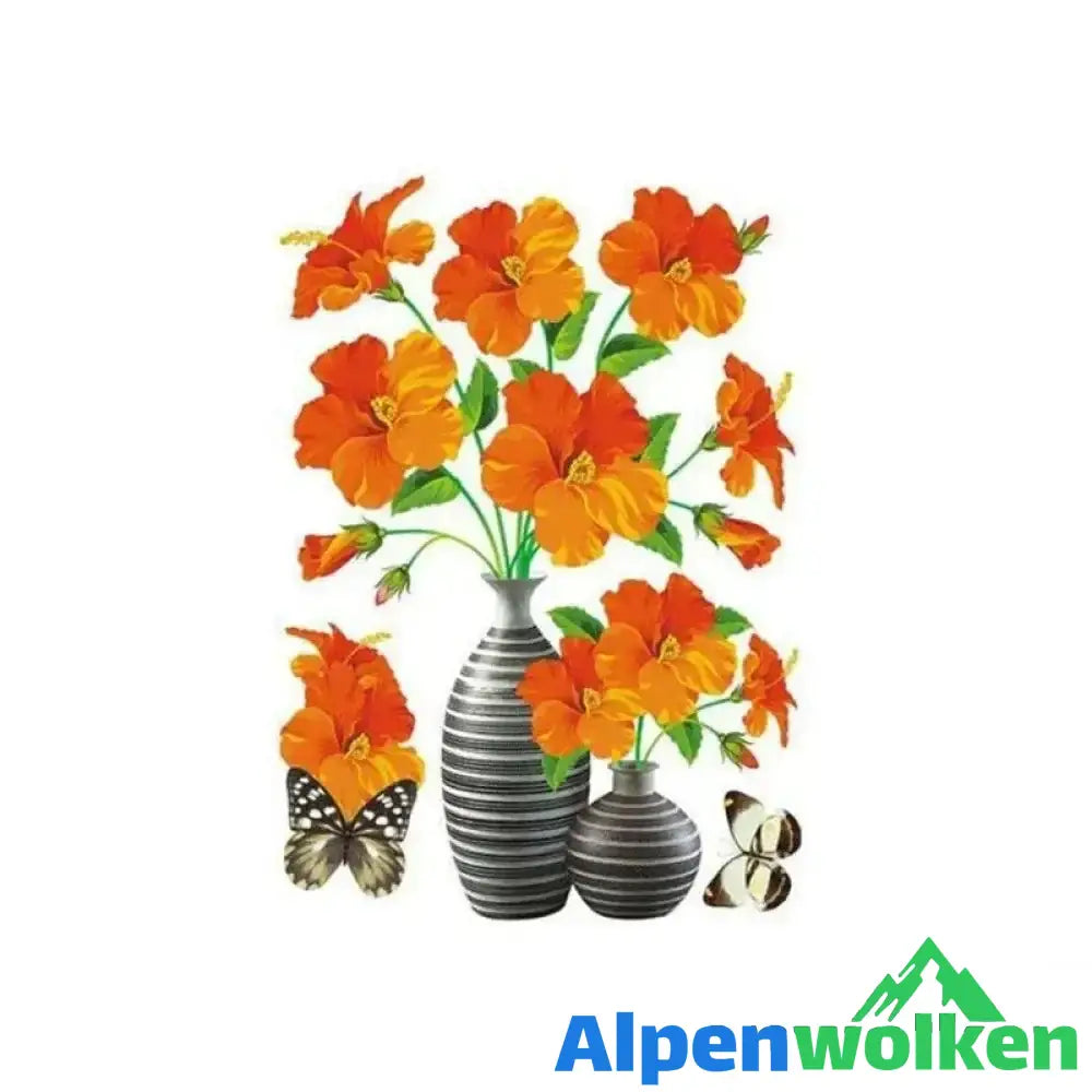 Alpenwolken - DIY Pflanzenvase Dreidimensionale Wandaufkleber 05