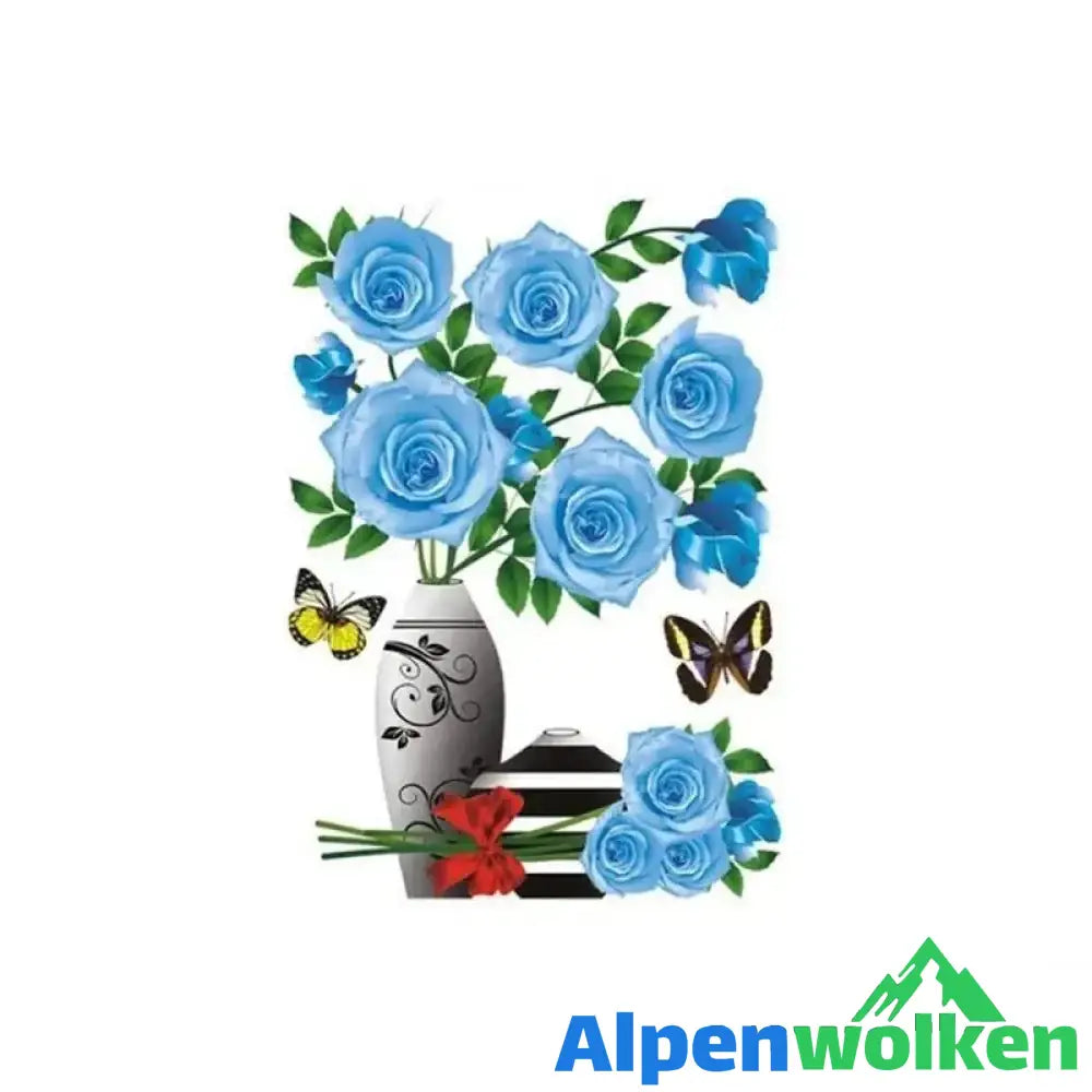 Alpenwolken - DIY Pflanzenvase Dreidimensionale Wandaufkleber 06