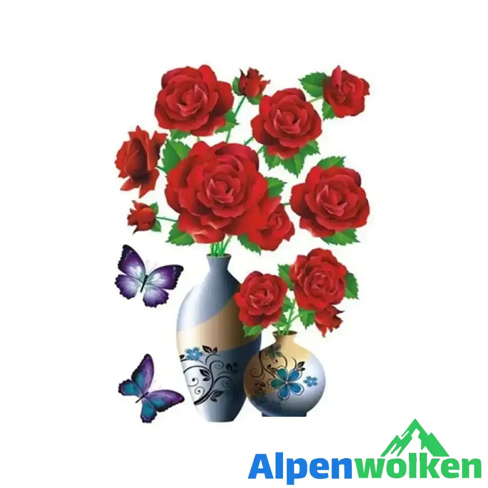 Alpenwolken - DIY Pflanzenvase Dreidimensionale Wandaufkleber 11