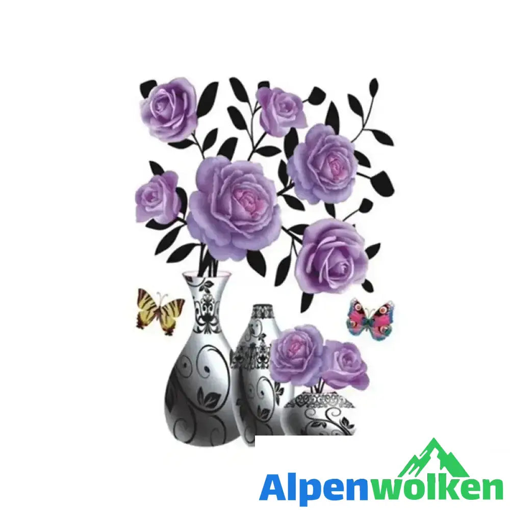 Alpenwolken - DIY Pflanzenvase Dreidimensionale Wandaufkleber 12