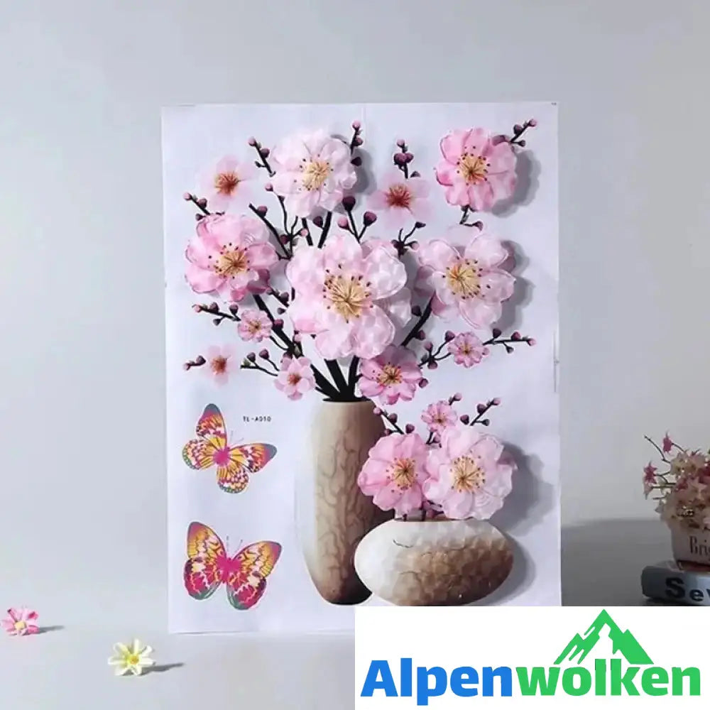 Alpenwolken - DIY Pflanzenvase Dreidimensionale Wandaufkleber