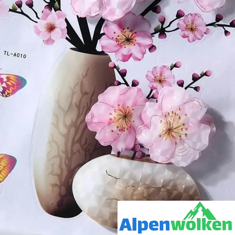 Alpenwolken - DIY Pflanzenvase Dreidimensionale Wandaufkleber