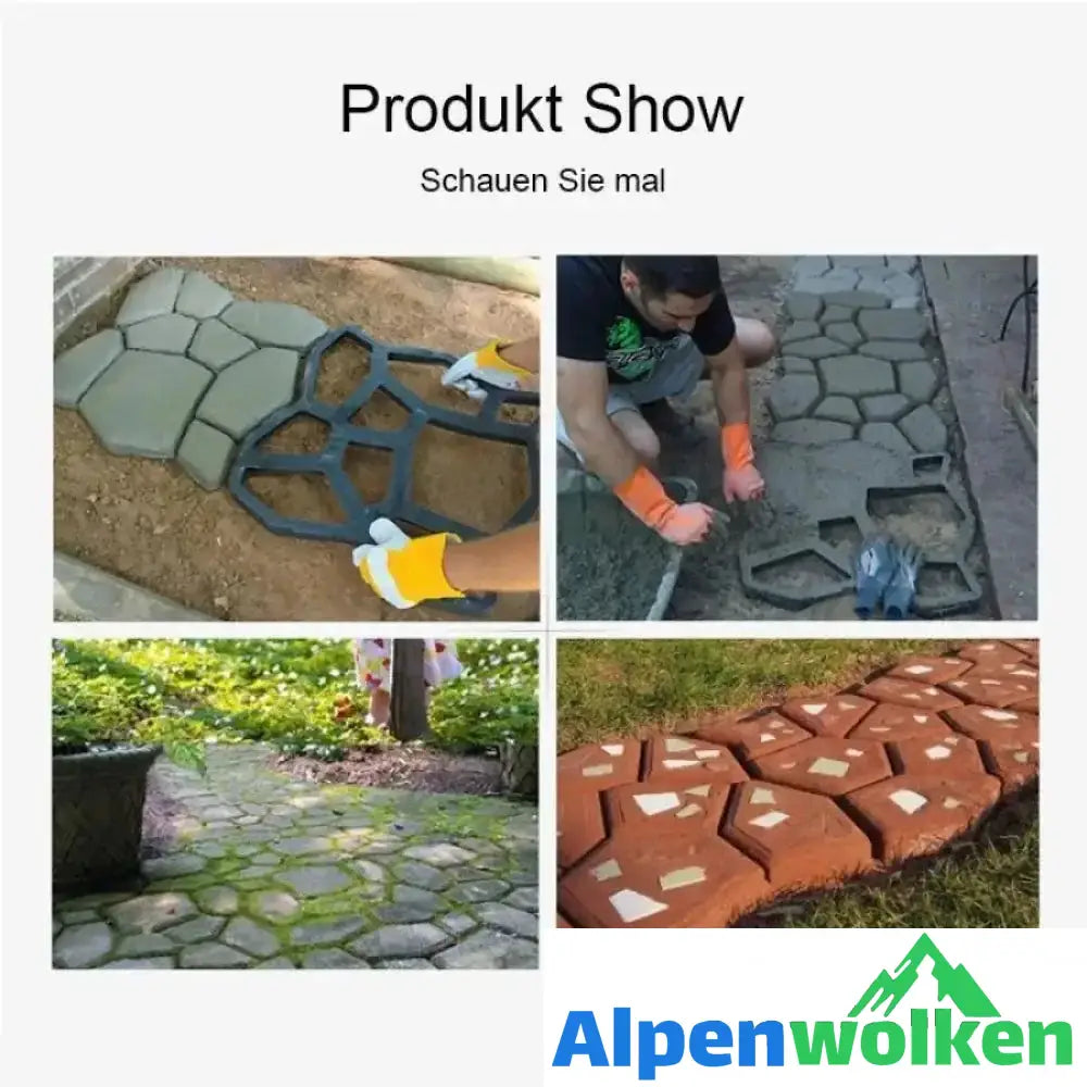 Alpenwolken - DIY Pflastern Form（36 * 36cm）