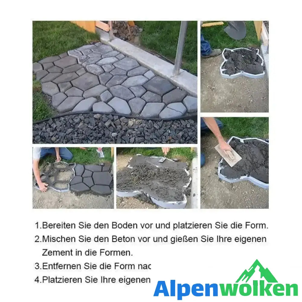 Alpenwolken - DIY Pflastern Form（36 * 36cm）