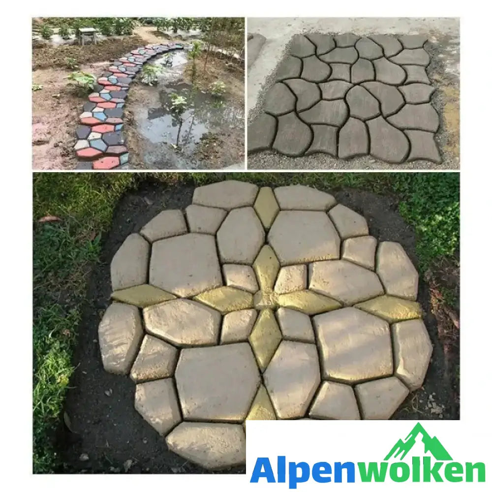 Alpenwolken - DIY Pflastern Form（36 * 36cm）