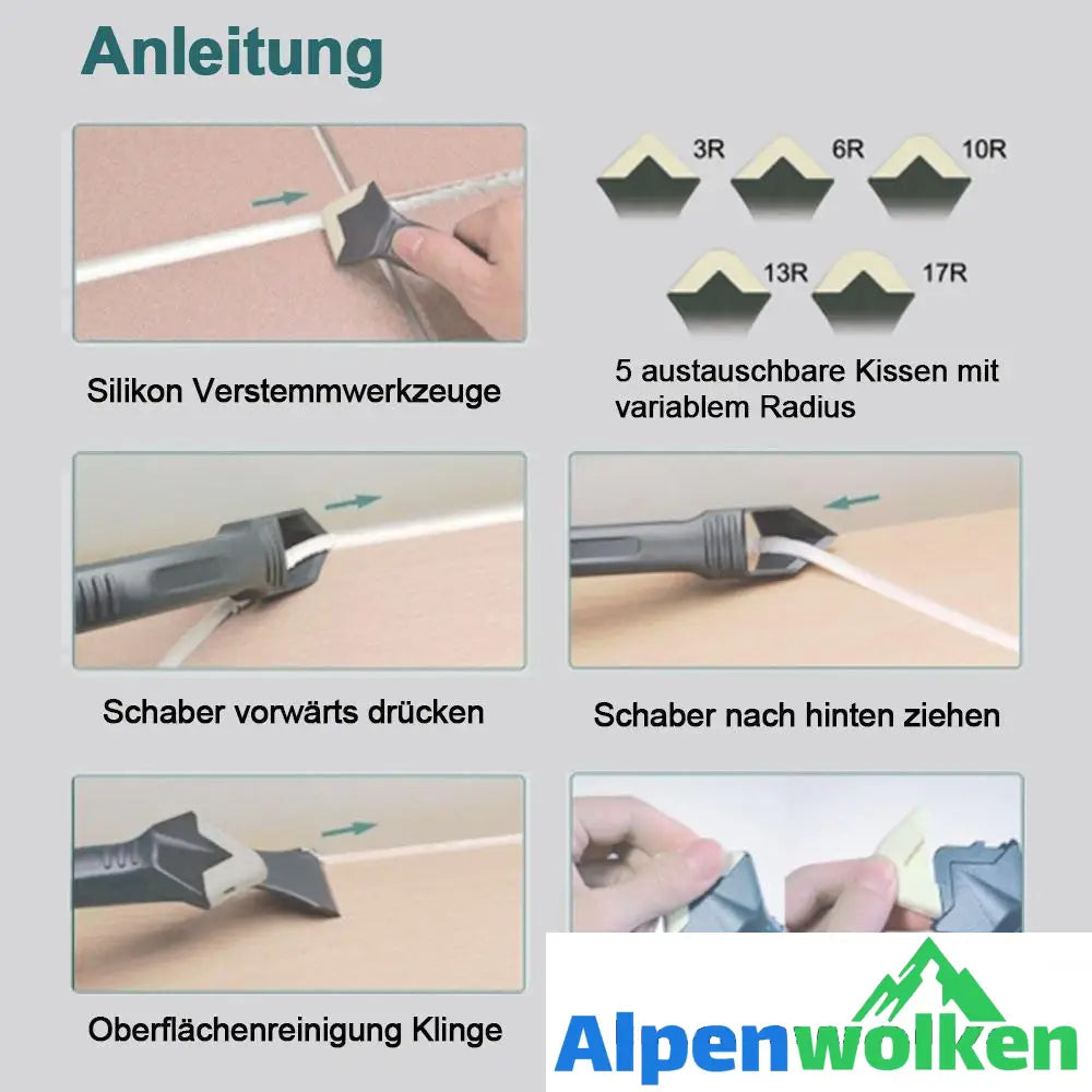 Alpenwolken - Domom 3 in 1 Silikon Verstemmwerkzeuge