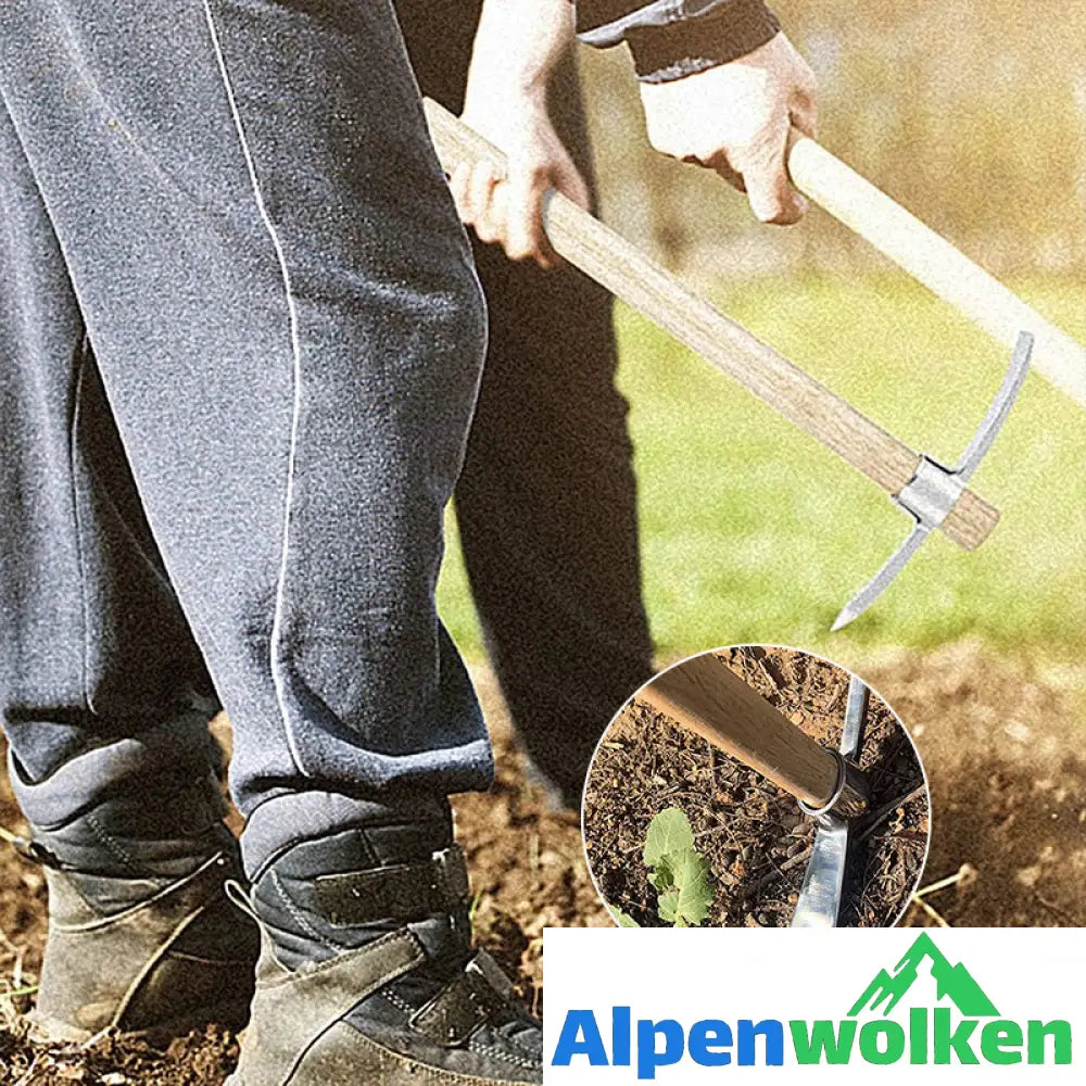 Alpenwolken - Doppelköpfige Spitzhacke aus Edelstahl