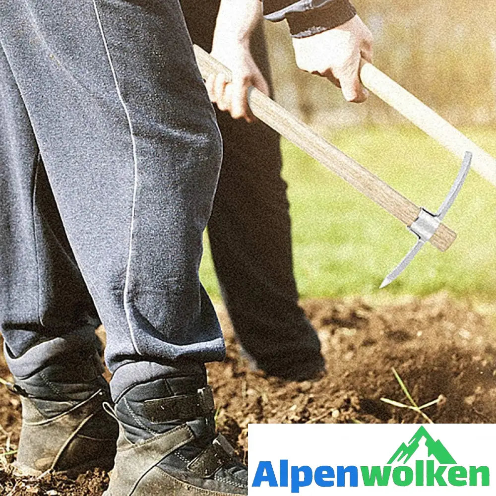 Alpenwolken - Doppelköpfige Spitzhacke aus Edelstahl