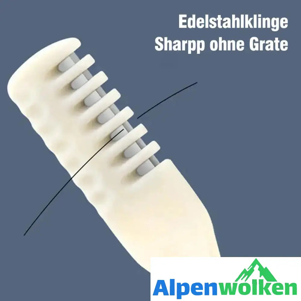 Alpenwolken - Doppelköpfiges Haarmesser aus Edelstahl