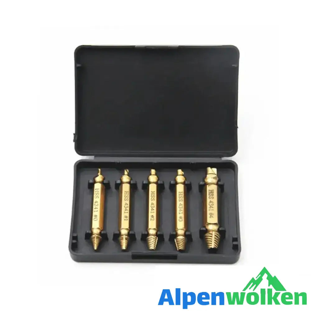 Alpenwolken - Doppelkopf-Schraubenausdreher golden（6pcs)