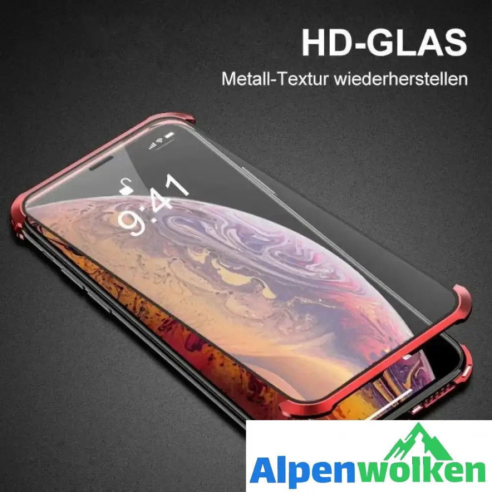 Alpenwolken - Doppelseitige Glas mit keinem Rahmen, stoßfeste Magnetabdeckung