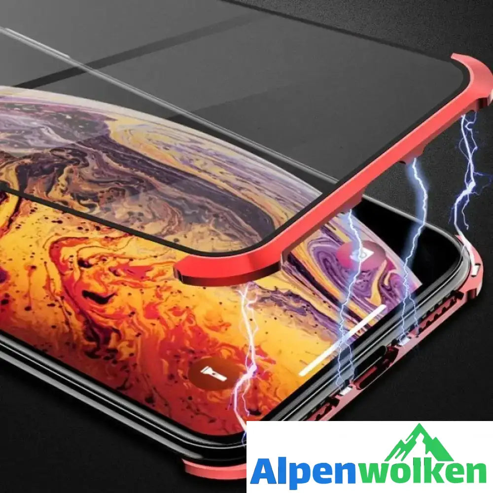 Alpenwolken - Doppelseitige Glas mit keinem Rahmen, stoßfeste Magnetabdeckung