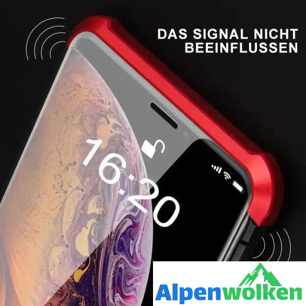 Alpenwolken - Doppelseitige Glas mit keinem Rahmen, stoßfeste Magnetabdeckung