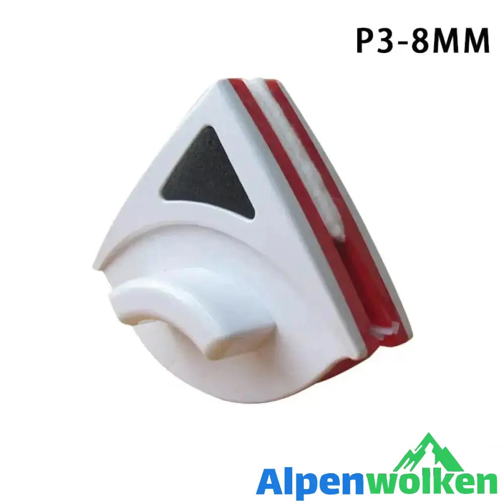 Alpenwolken - Doppelseitiger magnetischer Fensterreiniger rot P3-8mm