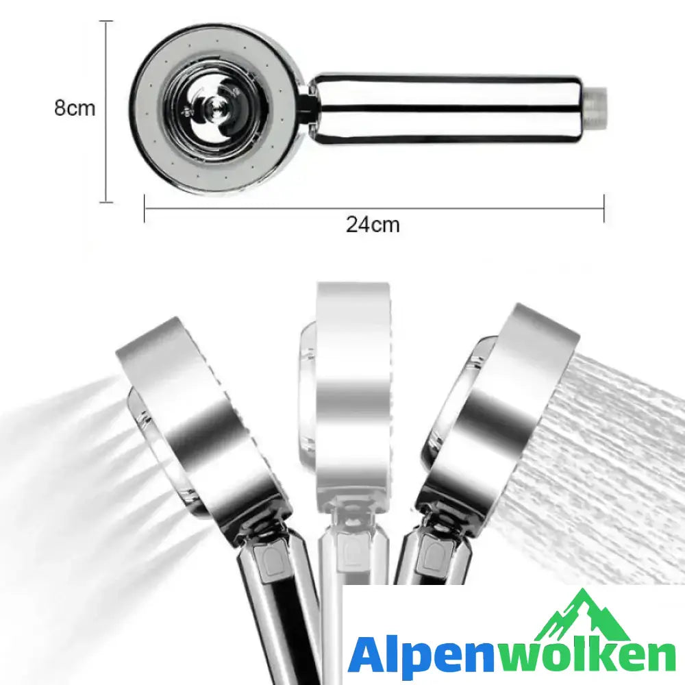 Alpenwolken - Doppelseitiger Wasserdruck-Duschkopf Handhochdrucksprinkler