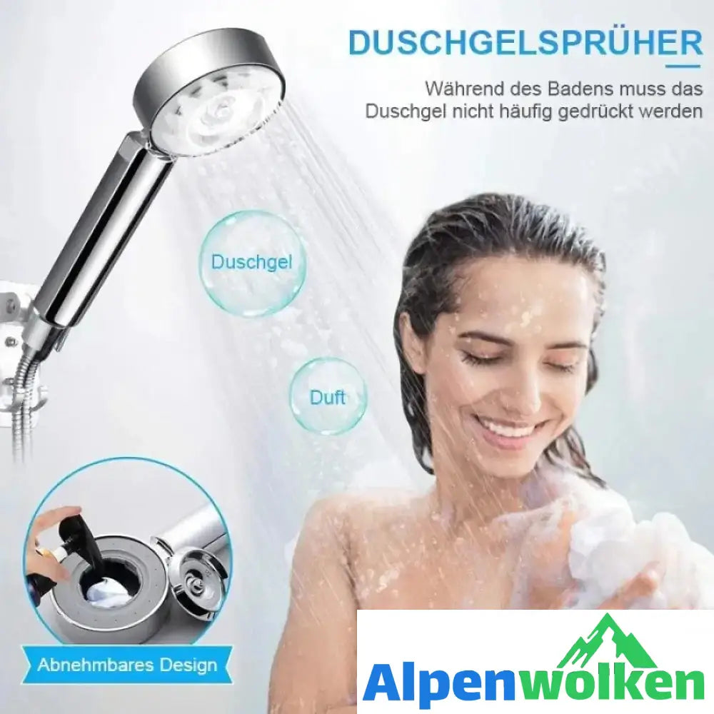 Alpenwolken - Doppelseitiger Wasserdruck-Duschkopf Handhochdrucksprinkler