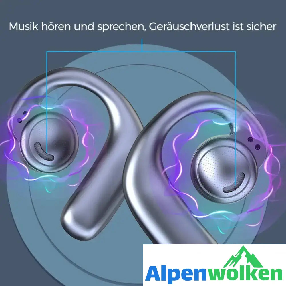 Alpenwolken - Drahtloses Bluetooth-Headset mit Knochenleitung