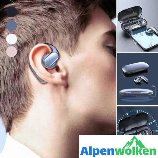 Alpenwolken - Drahtloses Bluetooth-Headset mit Knochenleitung