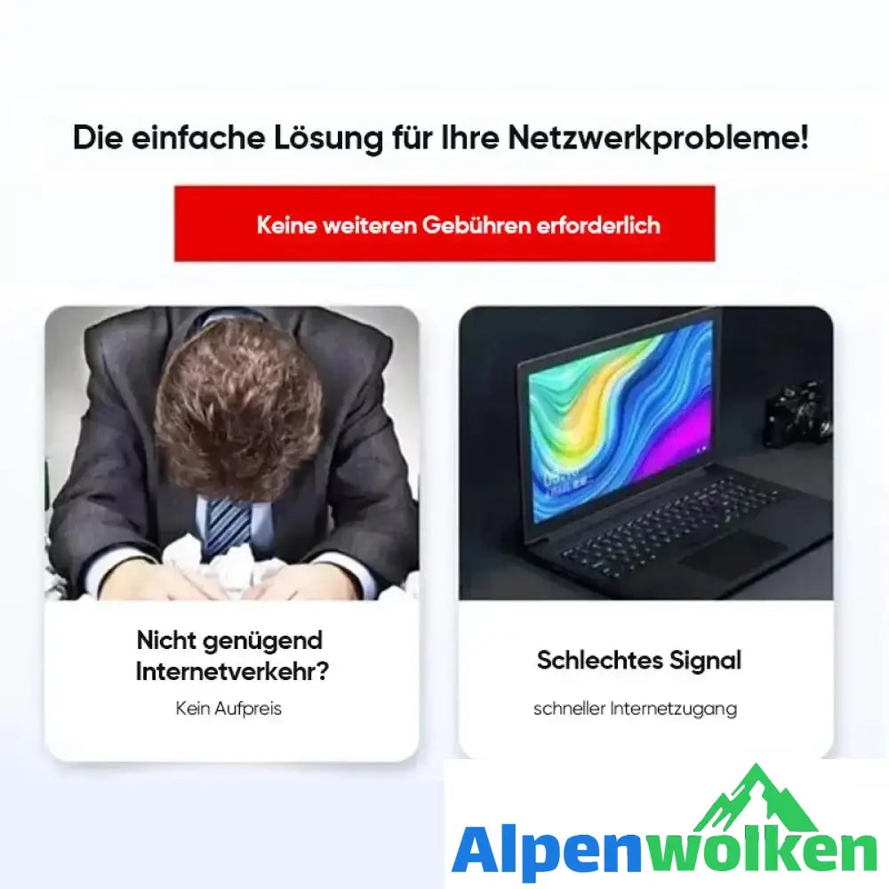 Alpenwolken - Drahtloses tragbares WLAN