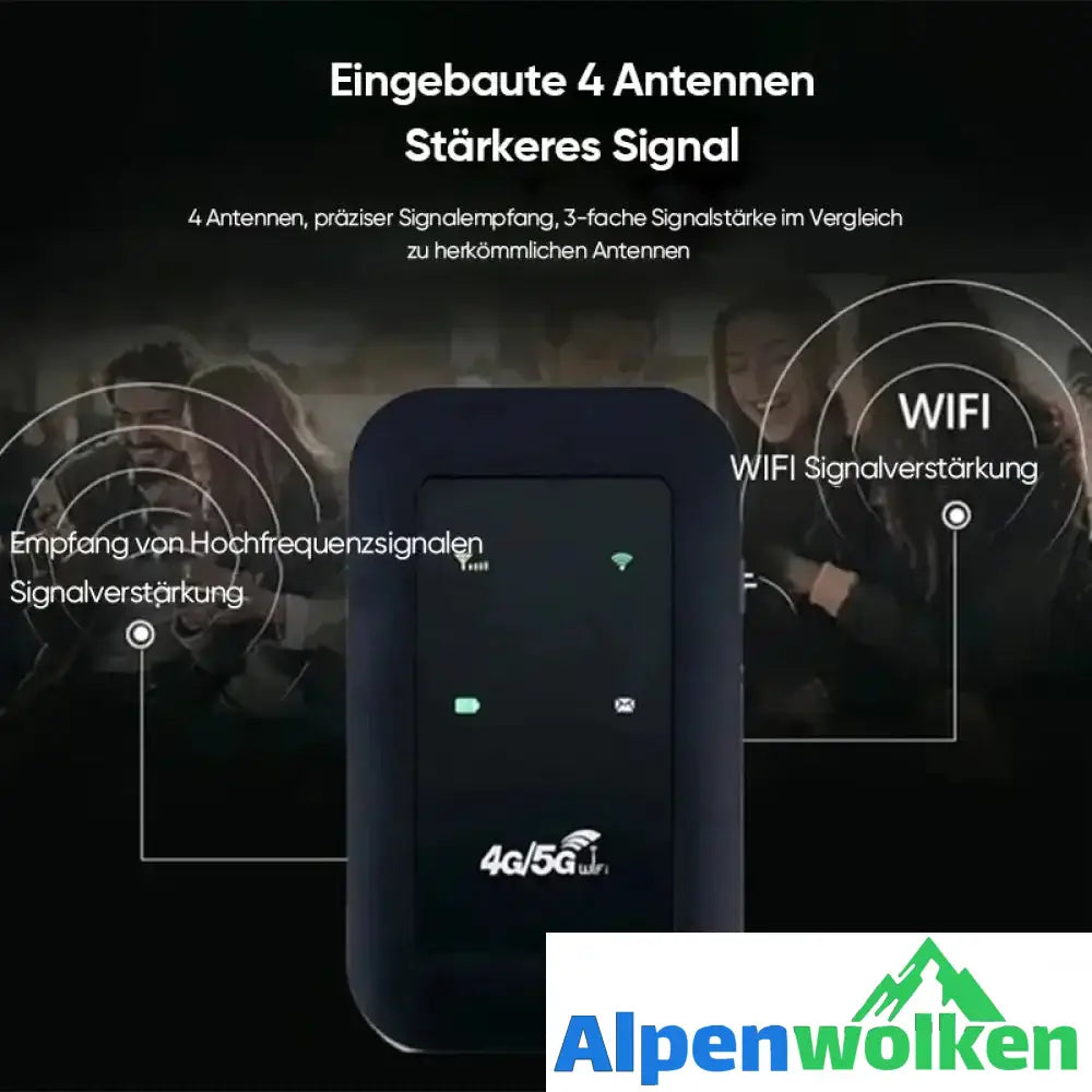 Alpenwolken - Drahtloses tragbares WLAN