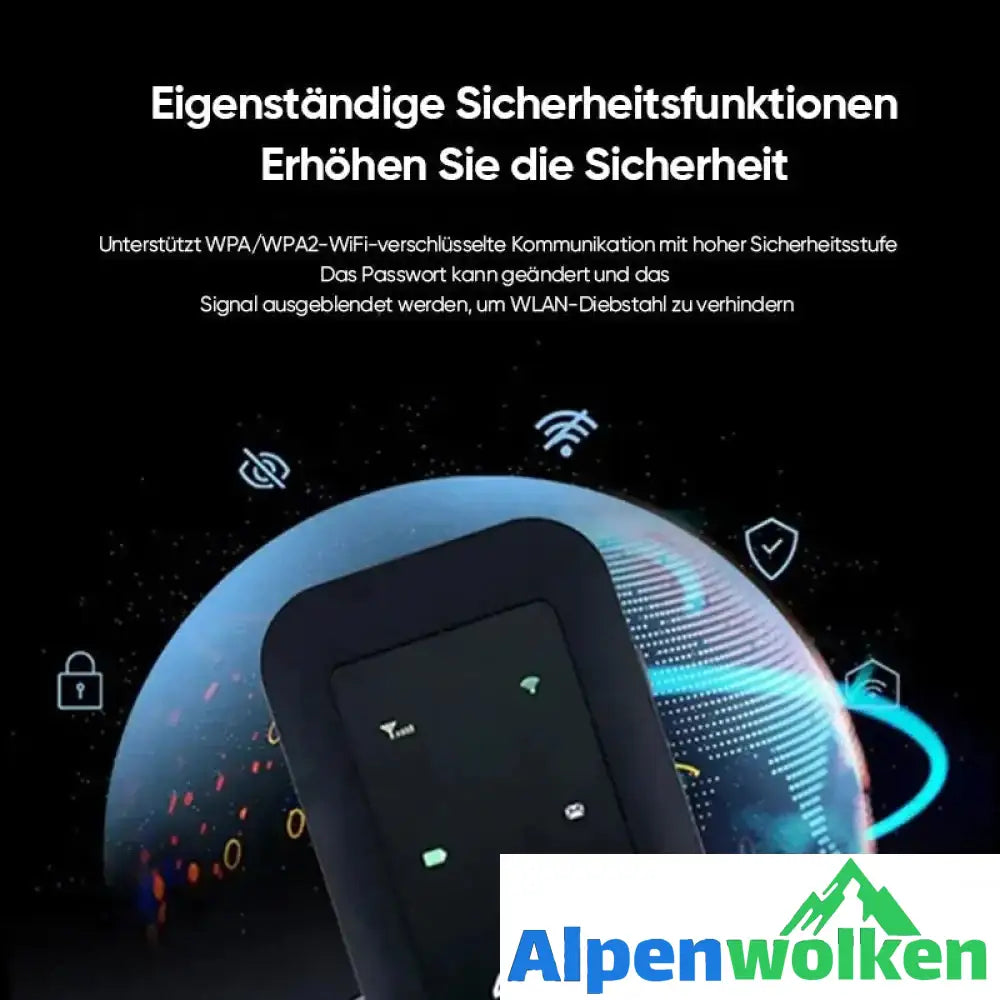 Alpenwolken - Drahtloses tragbares WLAN