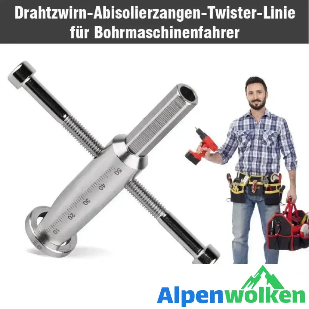 Alpenwolken - Drahtzwirn-Abisolierzangen-Twister-Linie für Bohrmaschinenfahrer