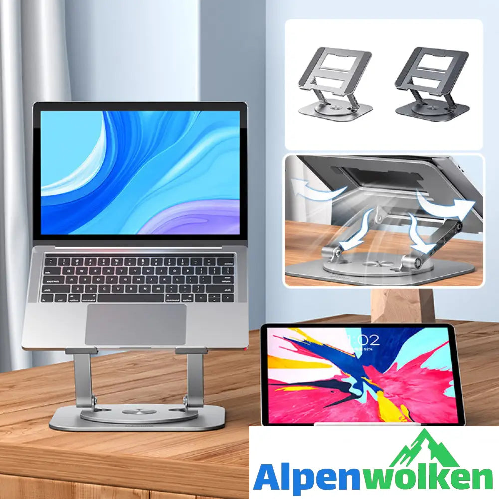 Alpenwolken - 💻Drehbare Laptophalterung aus Aluminiumlegierung