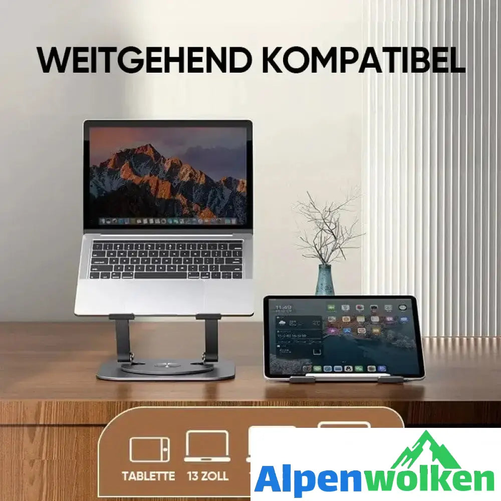 Alpenwolken - Drehbare Laptophalterung aus Aluminiumlegierung