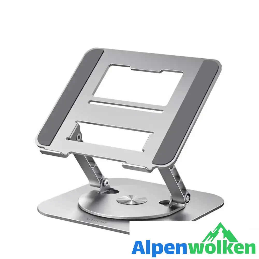 Alpenwolken - Drehbare Laptophalterung aus Aluminiumlegierung Silber