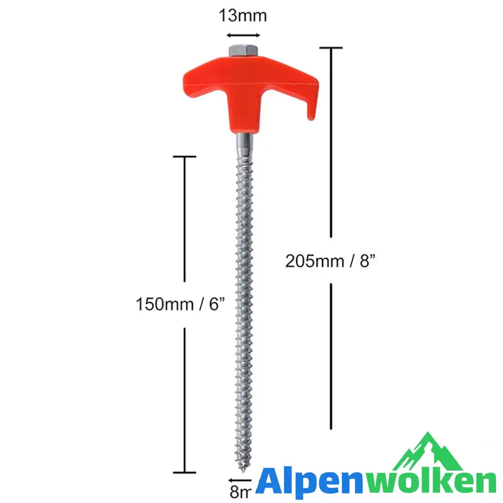 Alpenwolken - Drehbare Zeltheringe mit Gewinde