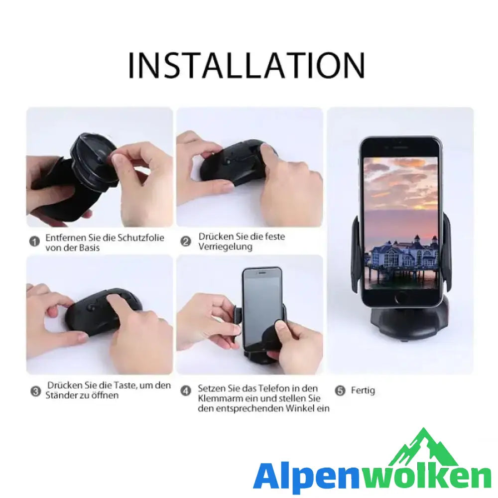 Alpenwolken - Drehbarer Kreativer Handyhalter