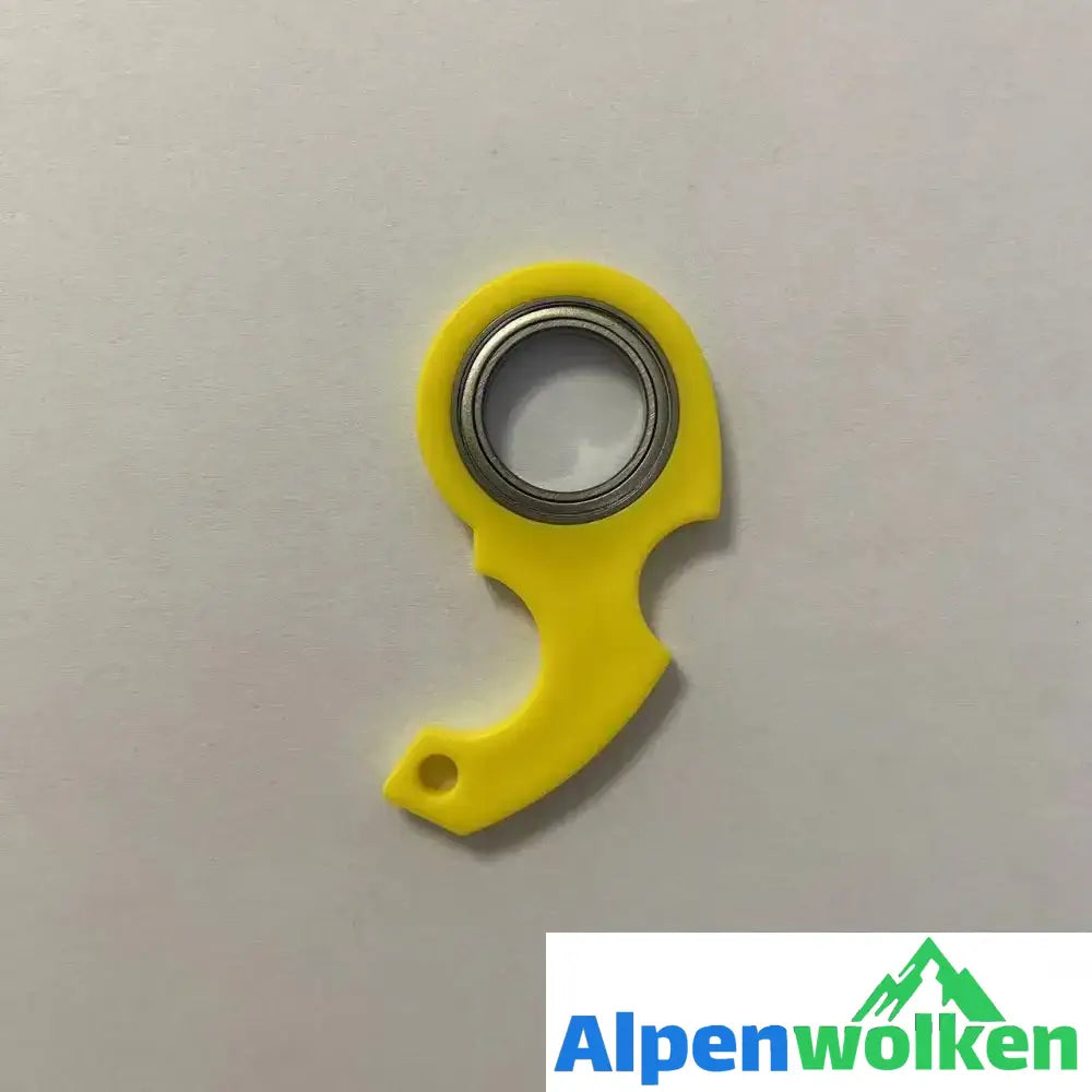 Alpenwolken - Drehender Schlüsselanhänger Fidget Gelb