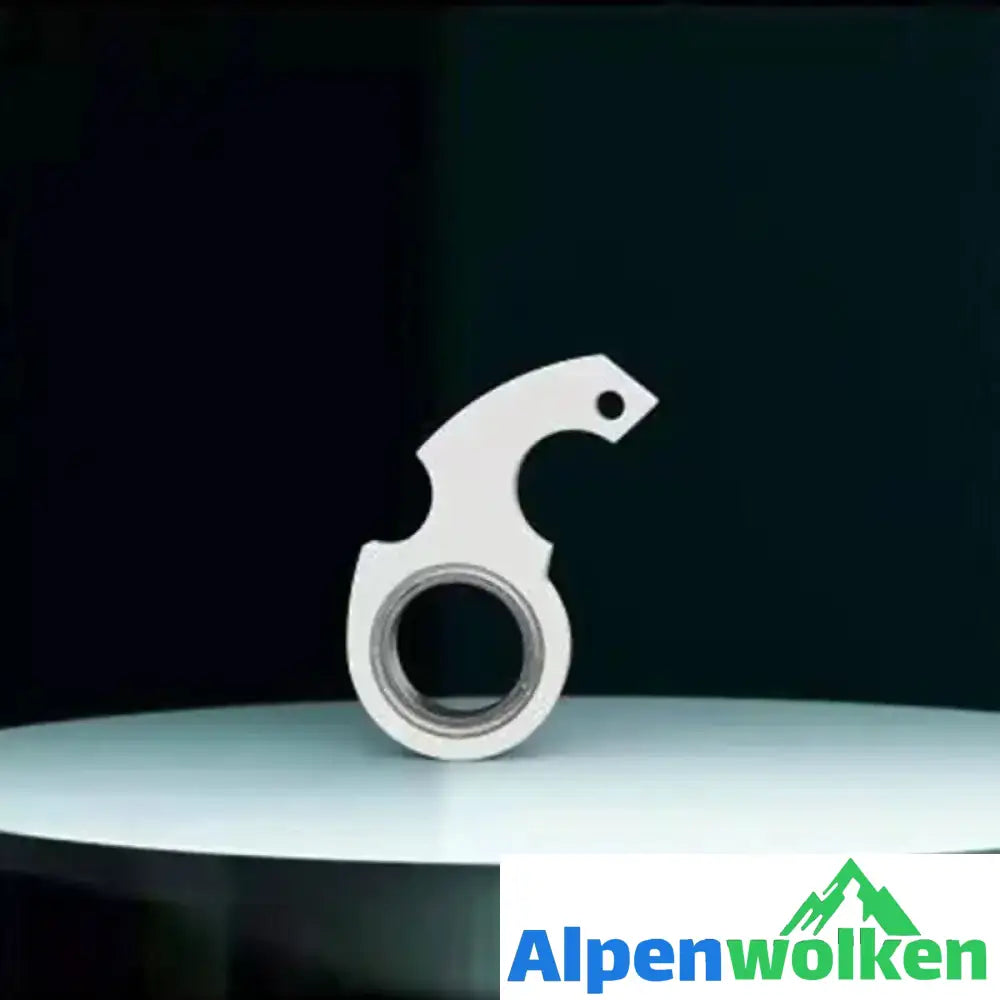 Alpenwolken - Drehender Schlüsselanhänger Fidget Weiß