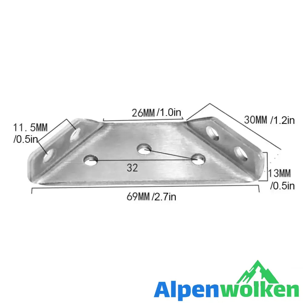 Alpenwolken - Dreiecksstütze Aus Edelstahl