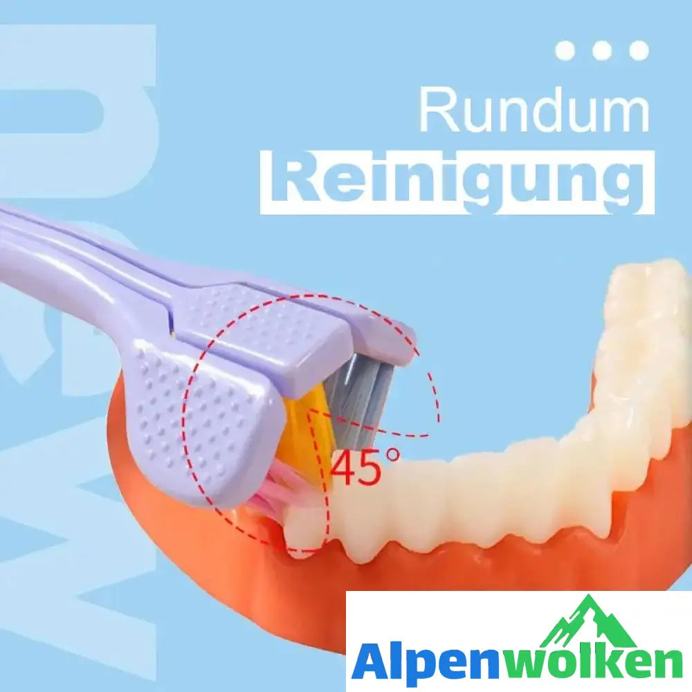 Alpenwolken - Dreiseitige Weichhaar Zahnbürste