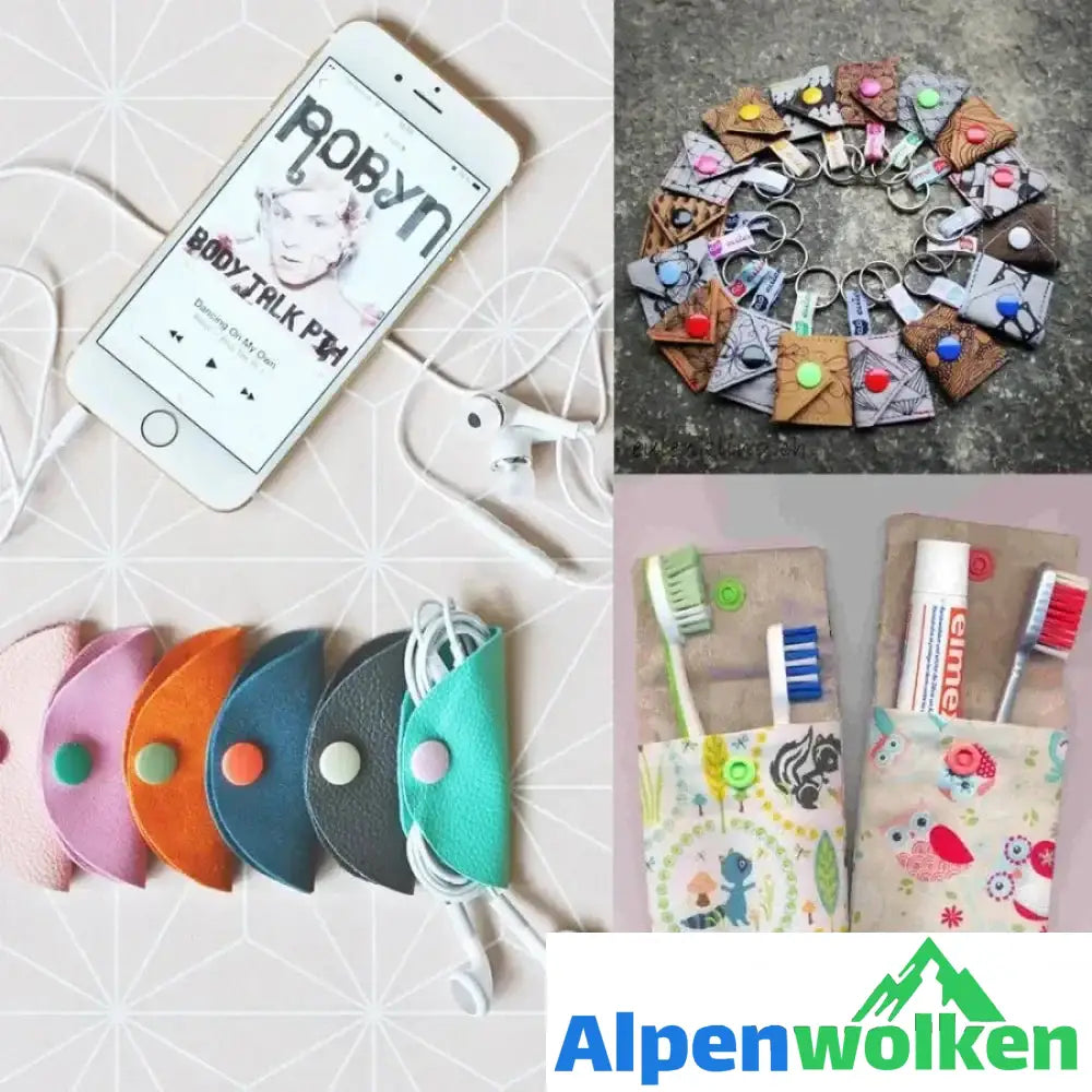 Alpenwolken - Druckknopf DIY Set