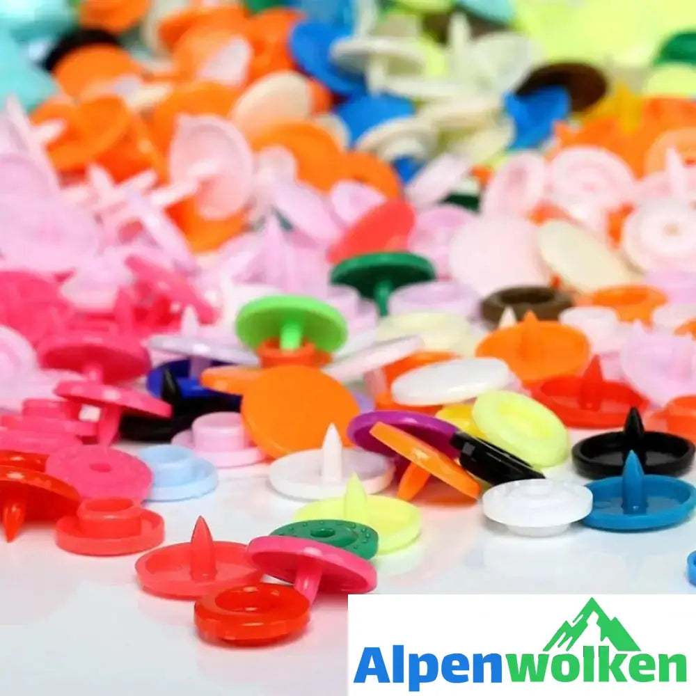 Alpenwolken - Druckknopf DIY Set