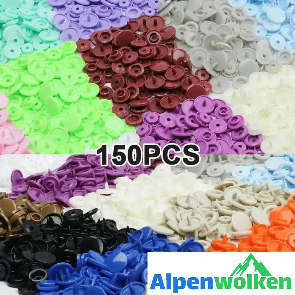 Alpenwolken - Druckknopf DIY Set