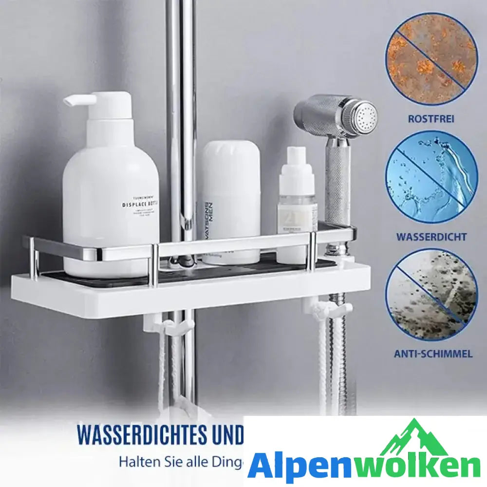 Alpenwolken - Duschstangen-Aufbewahrungsregal