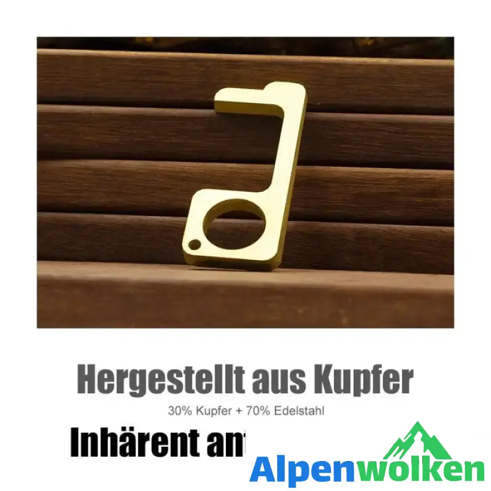 Alpenwolken - EDC Türöffner aus Kupfer oder Aluminium