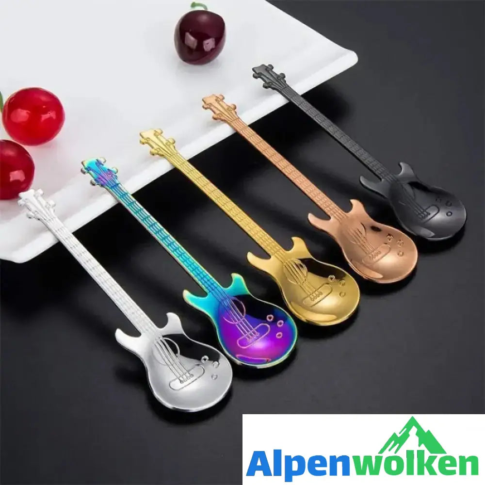 Alpenwolken - Edelstahl Gitarre Kaffee Löffel