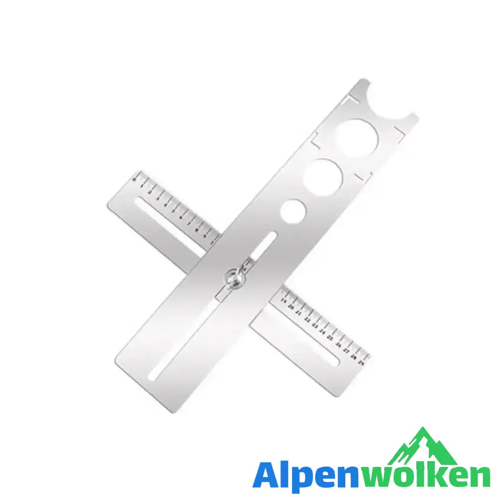 Alpenwolken - Edelstahl Porzellanziegel Positionierhilfe