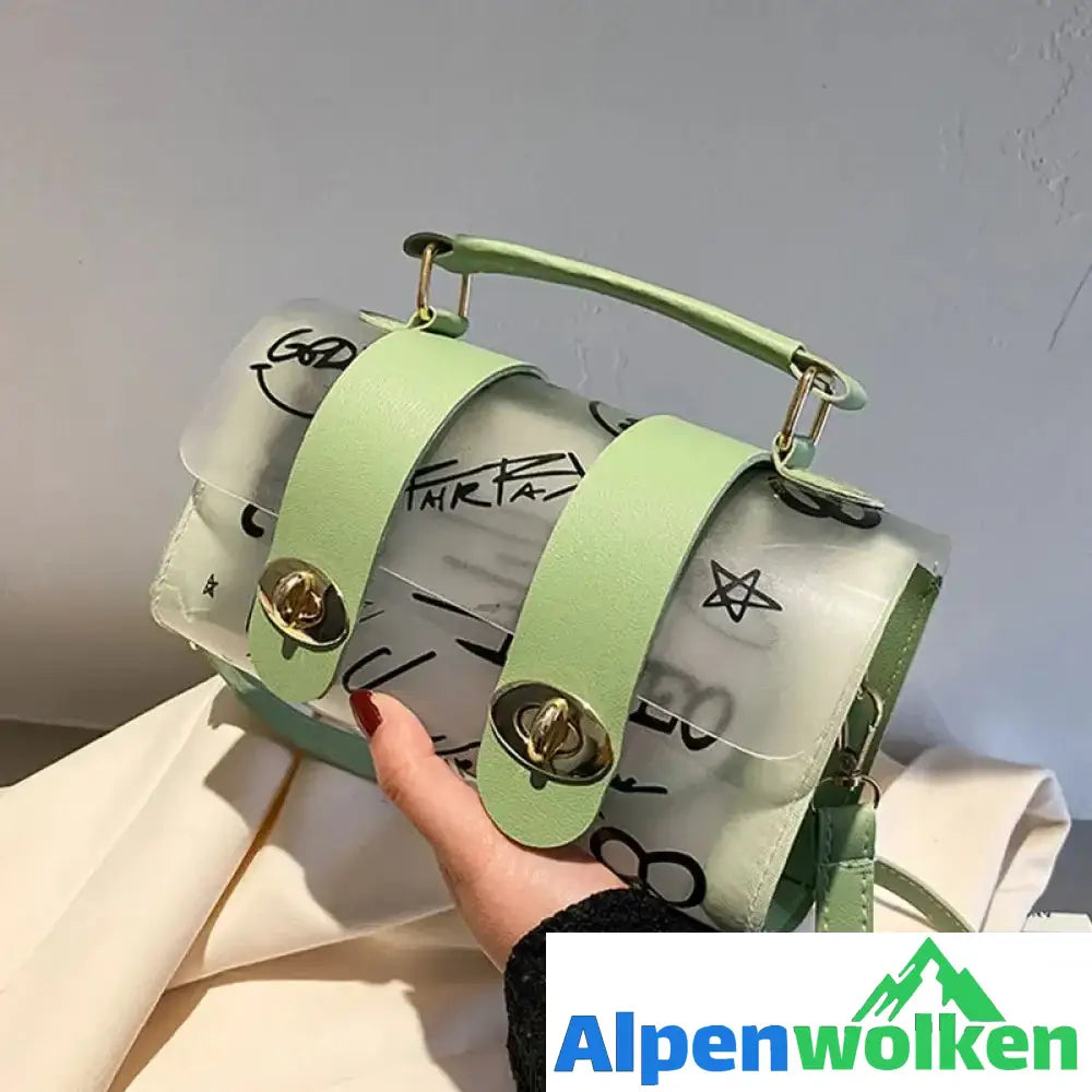 Alpenwolken - Einfache Lässige Graffiti-Umhängetasche für Damen