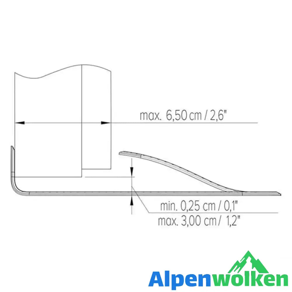 Alpenwolken - Einfache multifunktionale Türfeile