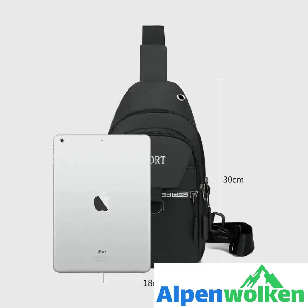 Alpenwolken - Einfache wasserdichte Brusttasche für Herren