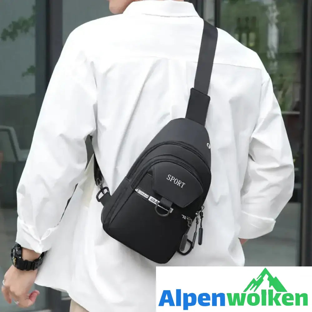 Alpenwolken - Einfache wasserdichte Brusttasche für Herren